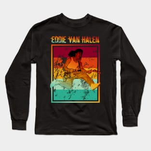 Eddie van halen | Retro Poster | Legendary Long Sleeve T-Shirt